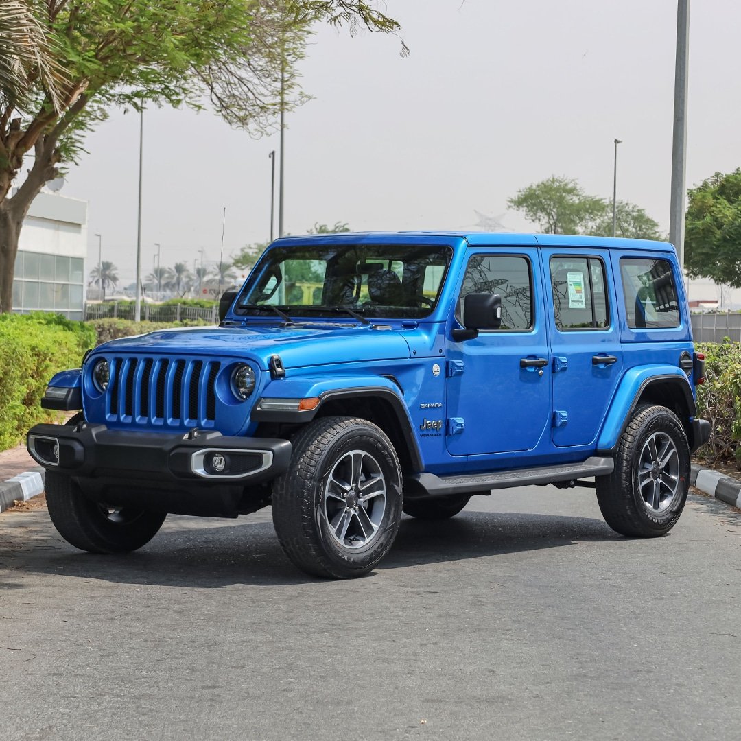 Blue sales jeep rubicon