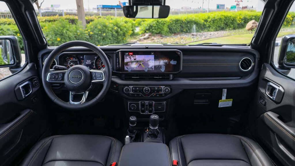 Interior of wrangler Sahara