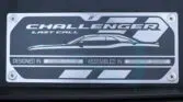 Plaque Dodge Challenger Last Call