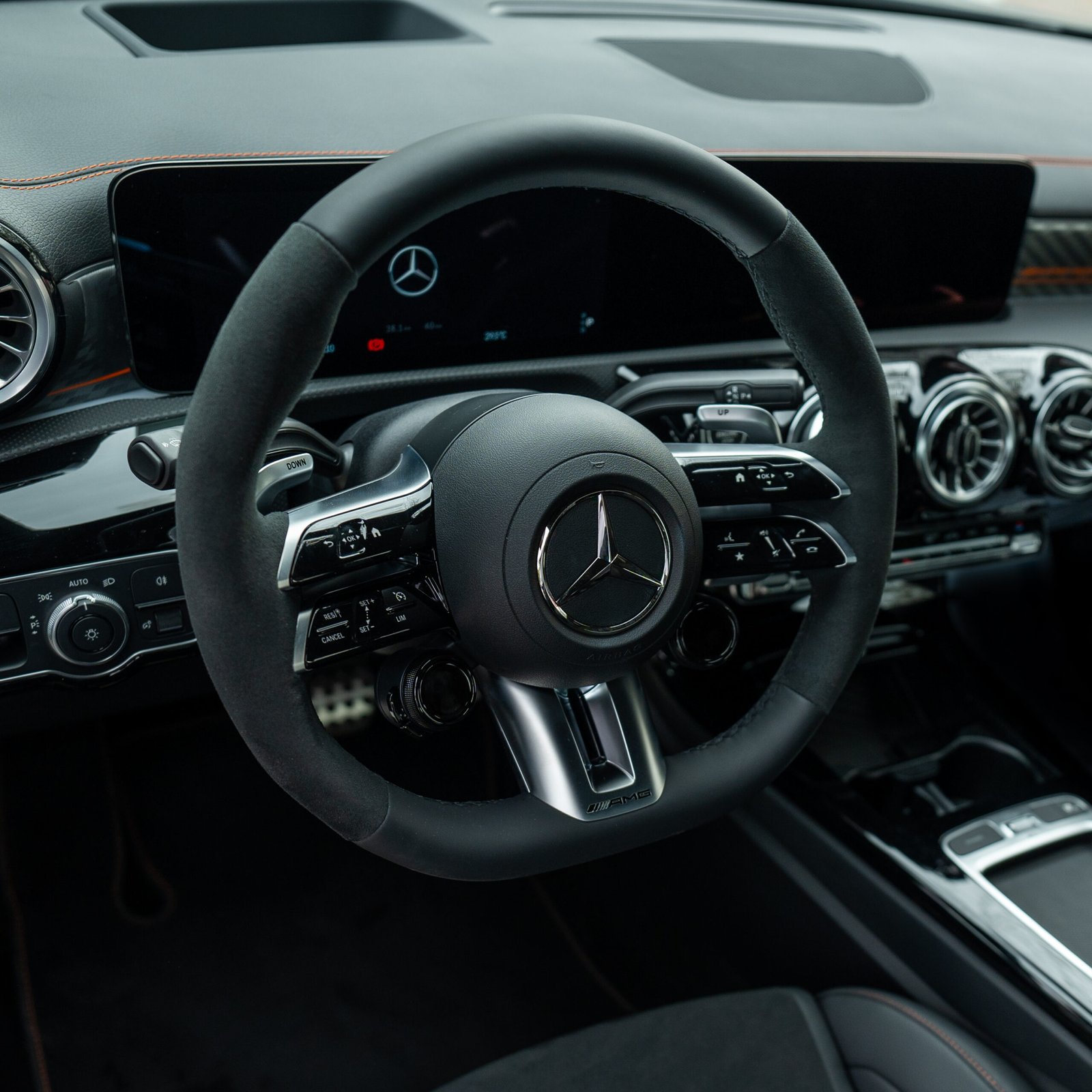 Steering Wheel of the Mercedes-AMG CLA 45 S