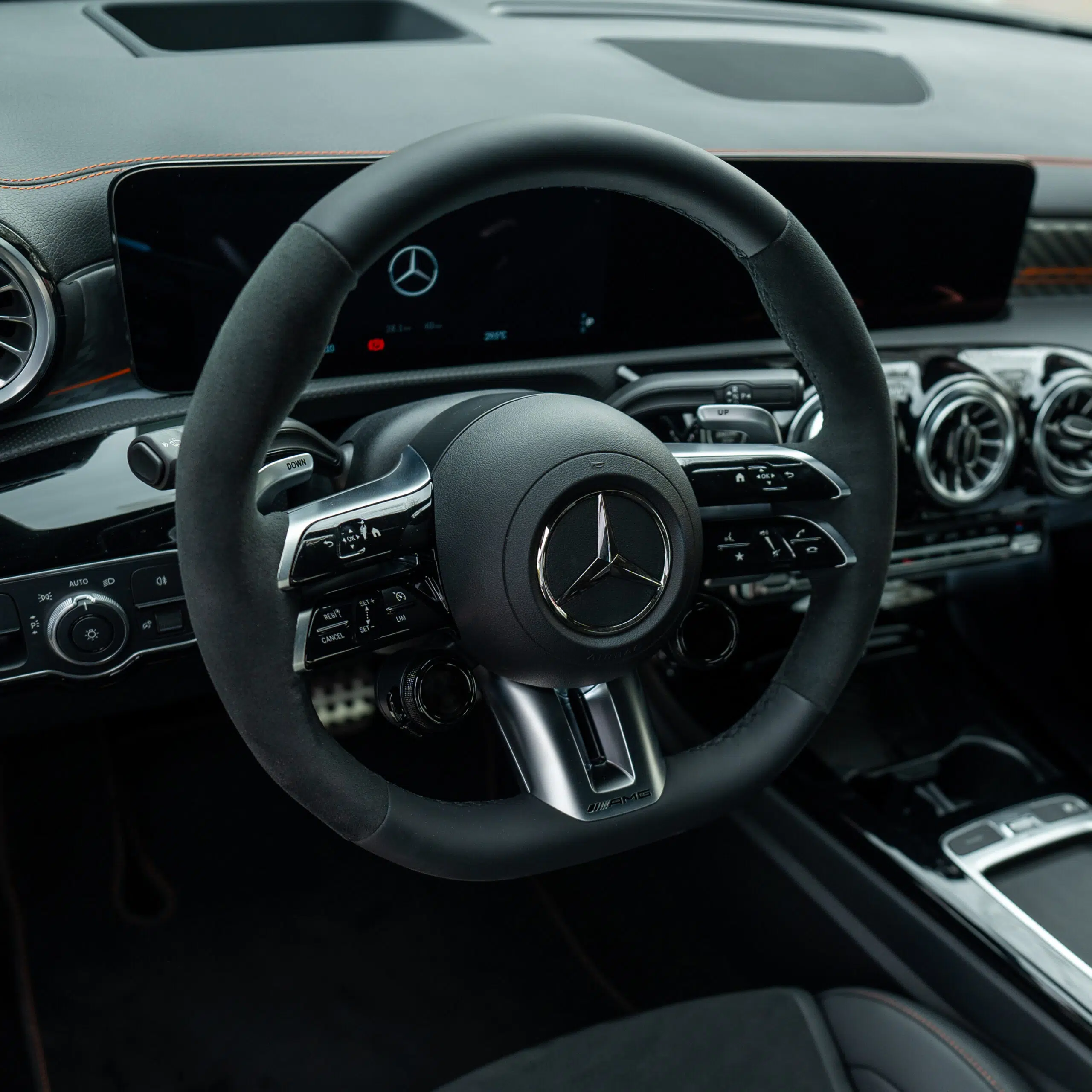 Steering Wheel of the Mercedes-AMG CLA 45 S