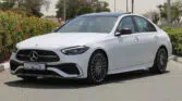 2023 MERCEDES BENZ C 300 NIGHT PACKAGE Opalite White Red