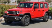 2024 WRANGLER UNLIMITED SAHARA Firecracker Red Black Interior (Winter Package)