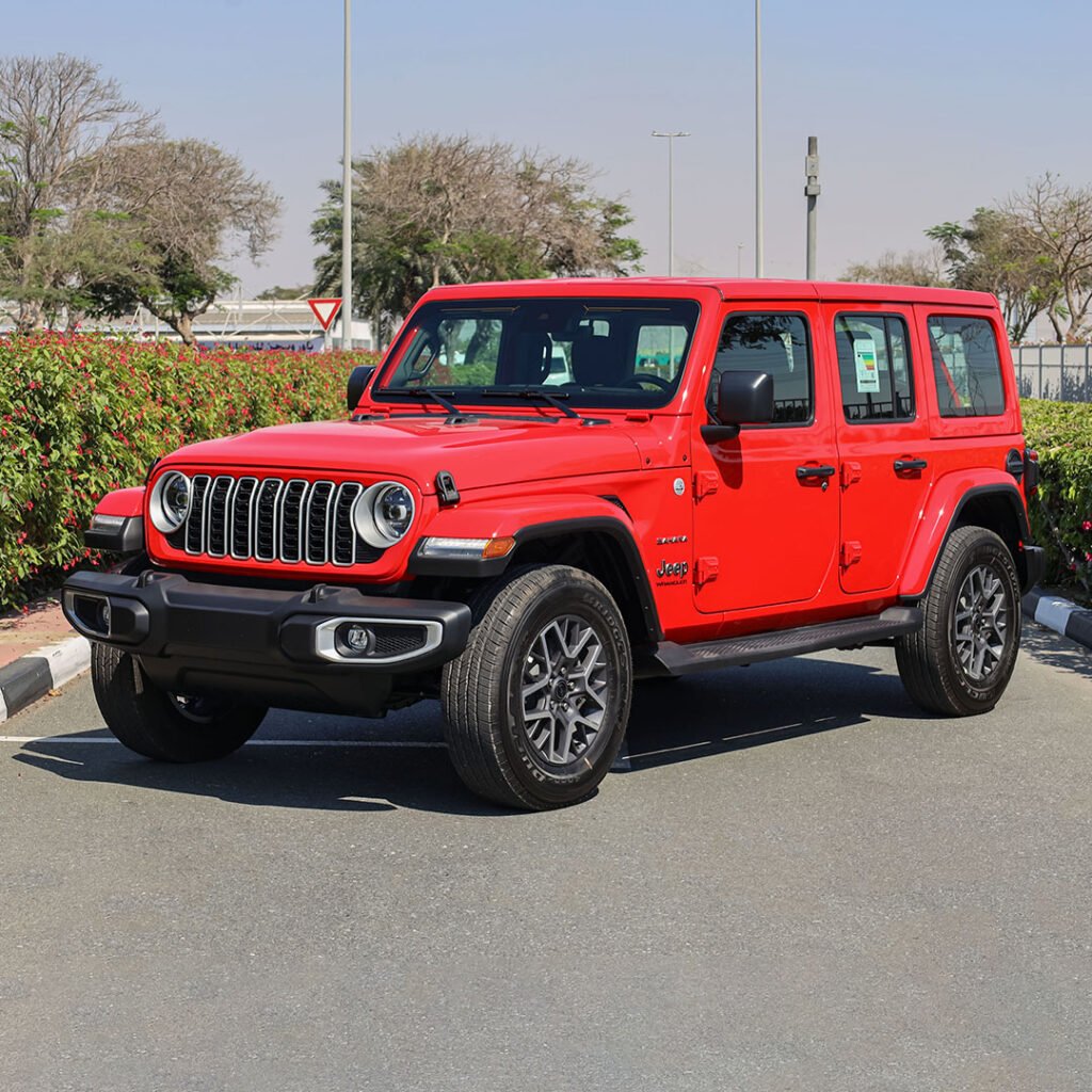 2024 WRANGLER UNLIMITED SAHARA Firecracker Red Black Interior (Winter Package)