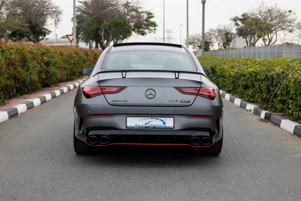 Rear View of the Mercedes-AMG CLA 45 S