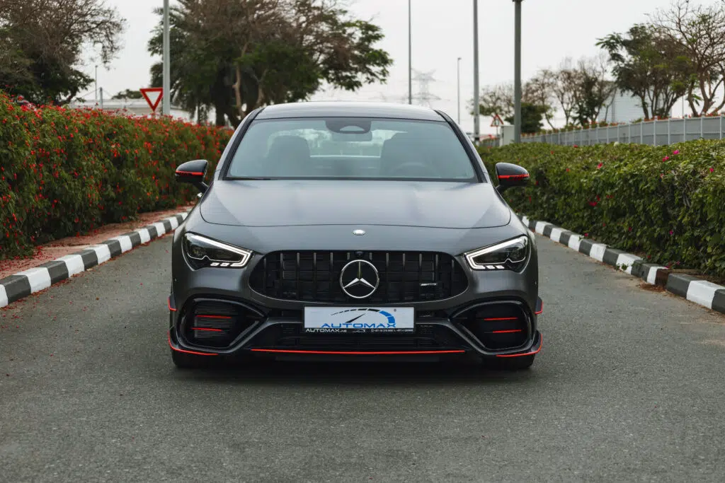 Front View of the Mercedes-AMG CLA 45 S