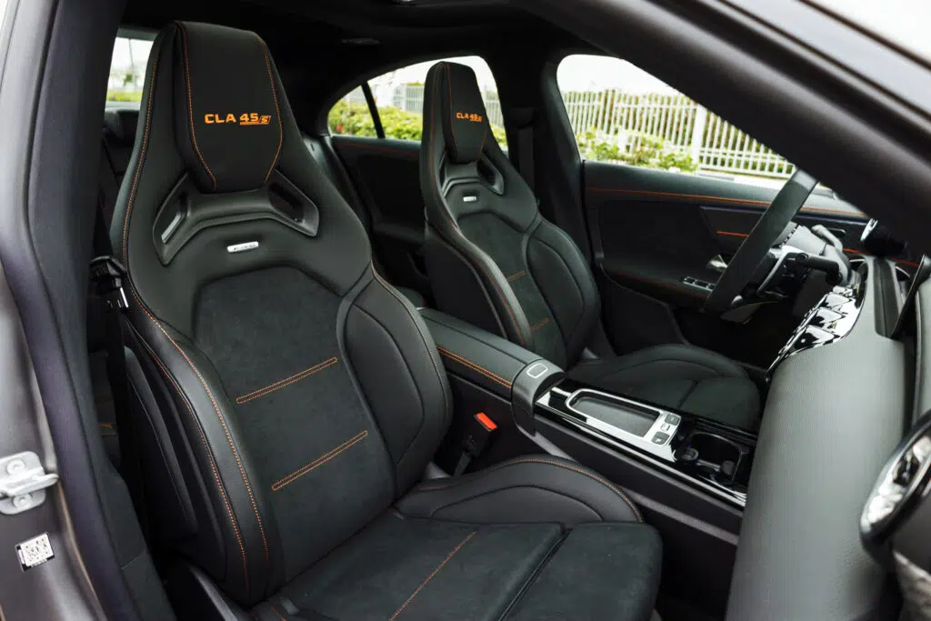 Front Seats of the Mercedes-AMG CLA 45 S