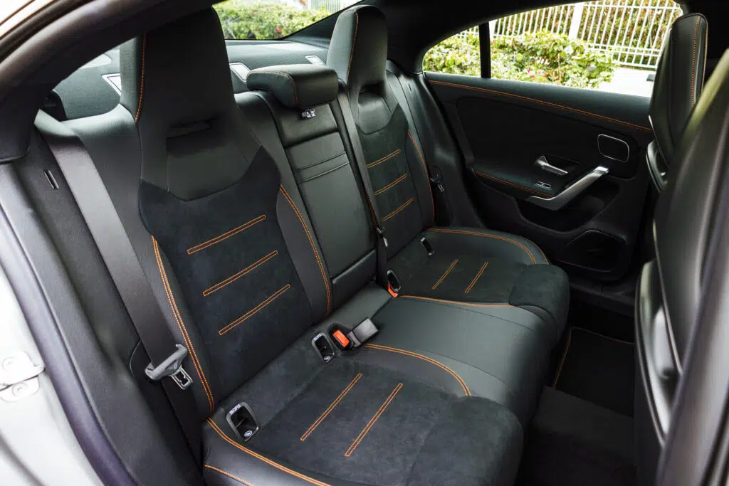 Rear Seats of the Mercedes-AMG CLA 45 S