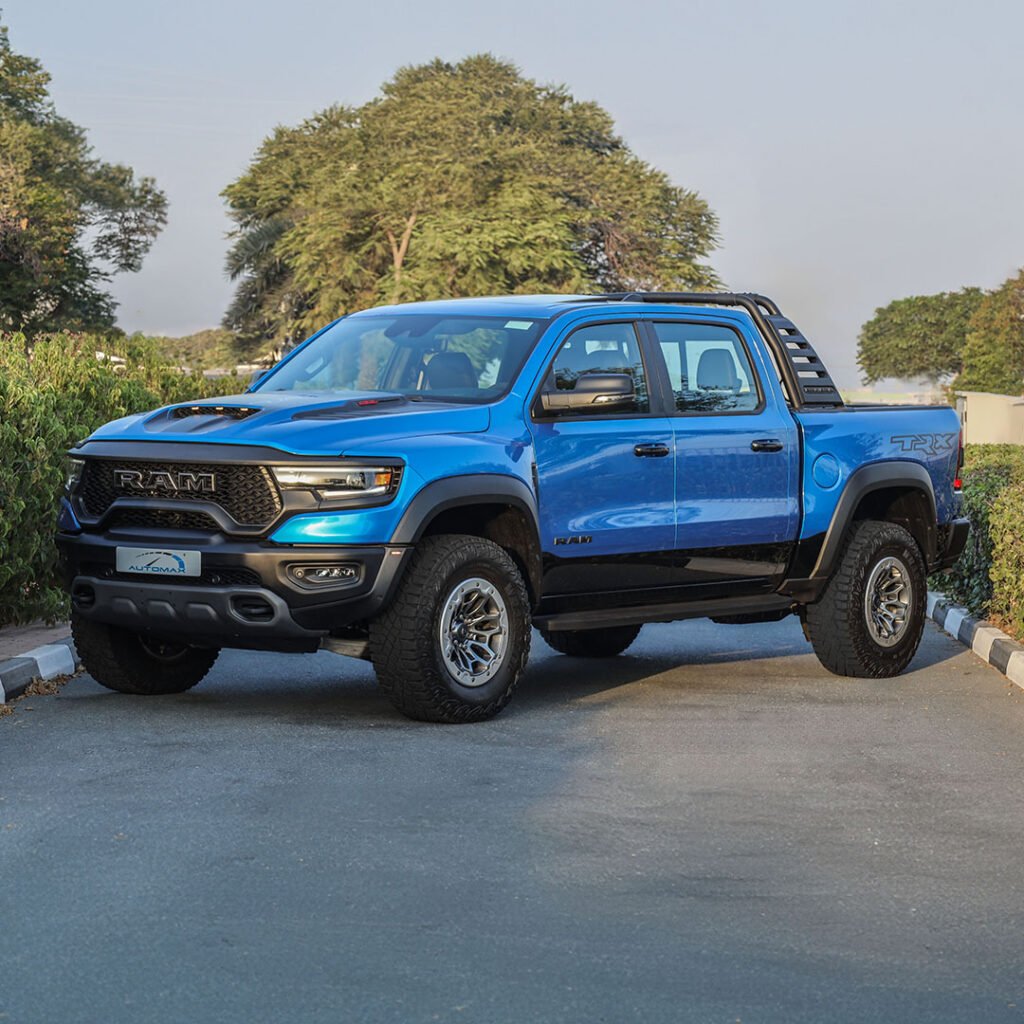 2024 RAM 1500 TRX Hydro Blue (BEAD LOCK RAMBAR Tire Carrier)