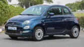 2024 Fiat 500 Cabrio Epic Blue Black interior