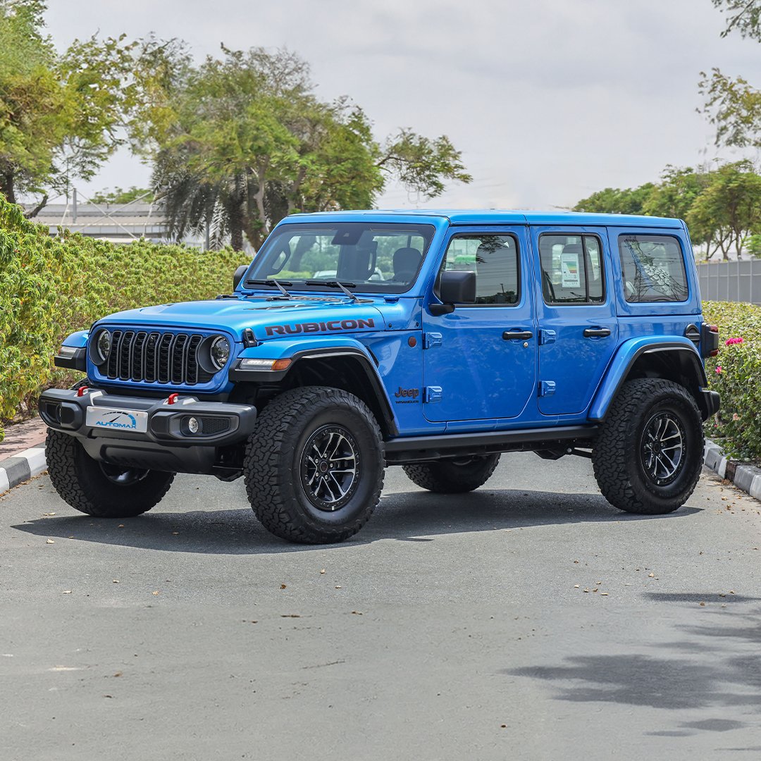 2024 WRANGLER UNLIMITED RUBICON XTREME WINTER PACKAGE Hydro Blue Black Interior