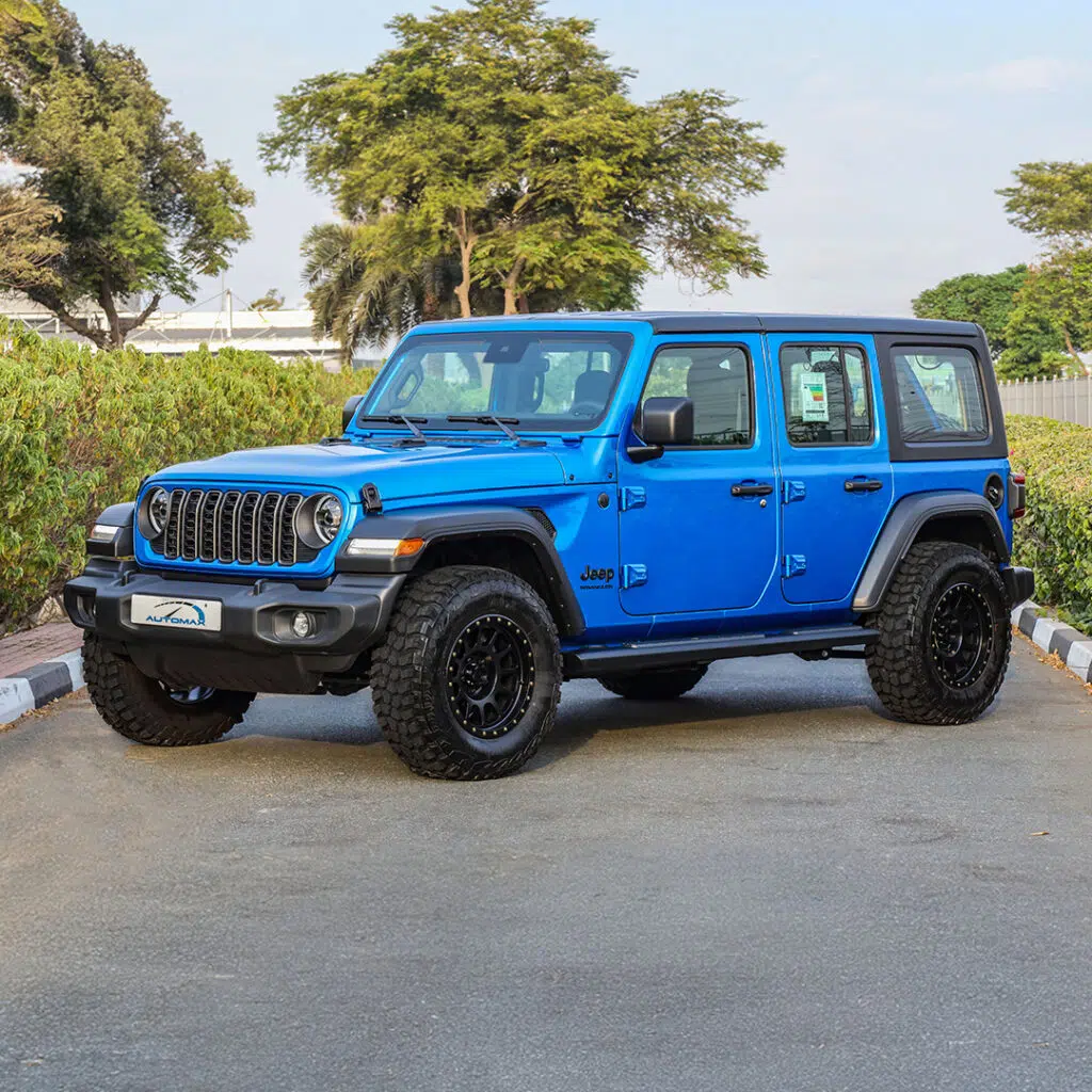 2024 WRANGLER UNLIMITED SPORT S Hydeo Blue Black Interior (With Method)