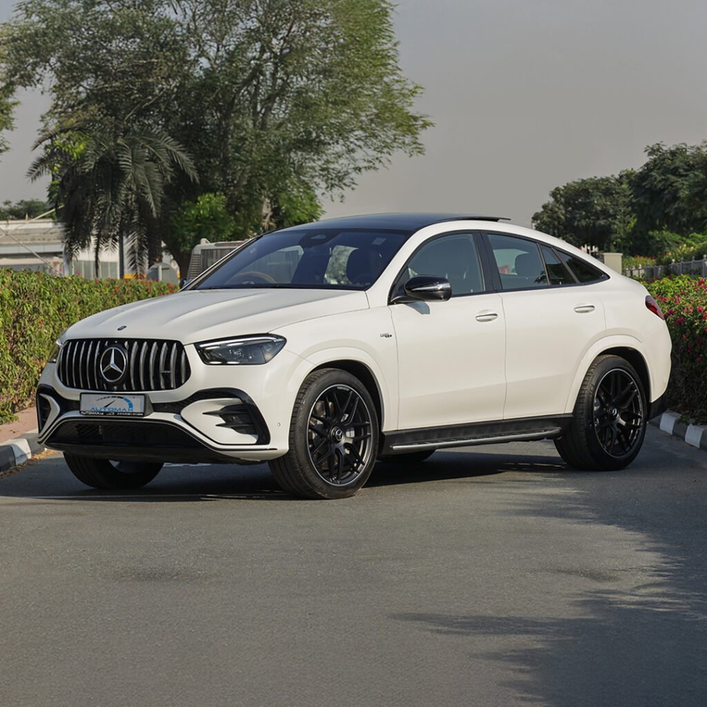 2024 MERCEDES GLE 53 AMG 4MATIC PLUS Polar White Red Interior Night Package (FACELIFT)