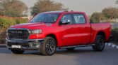 2025 RAM 1500 LARAMIE Flame Red Tan