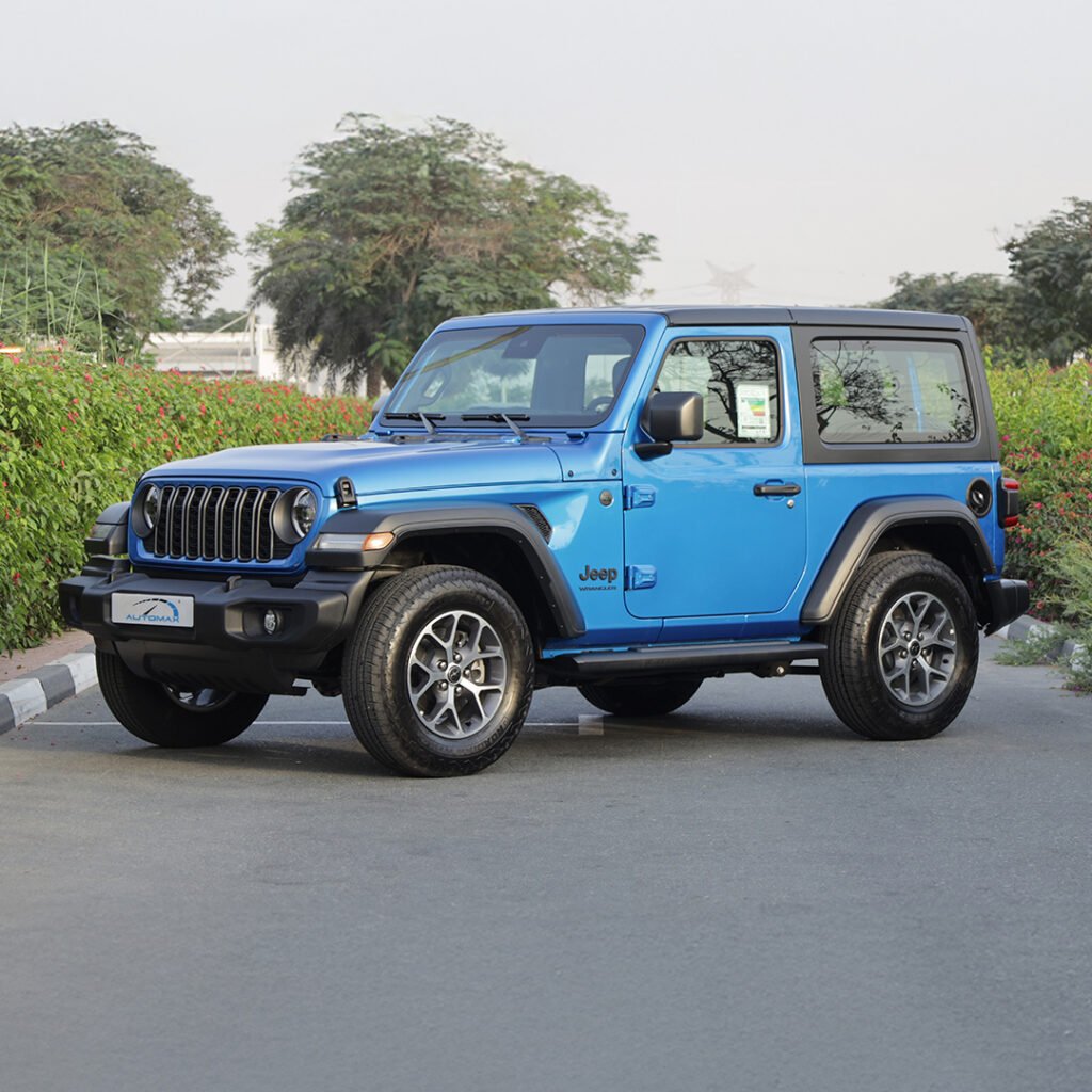 2024 WRANGLER SPORT S Hydro Blue Black Interior