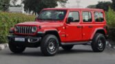 2024 WRANGLER UNLIMITED SAHARA Firecracker Red Black Interior (With Method)