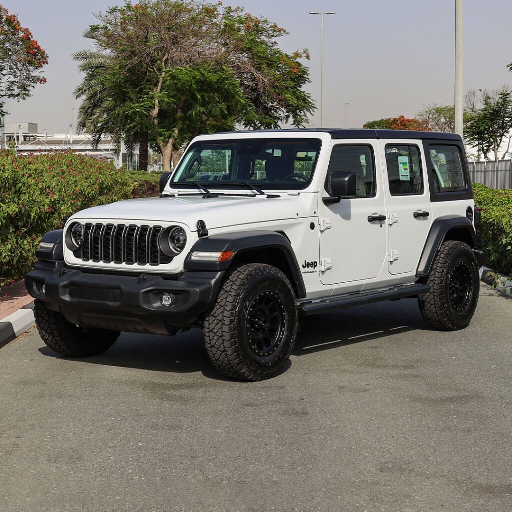 2024 WRANGLER UNLIMITED SPORT S Bright White Black Interior (With Method)