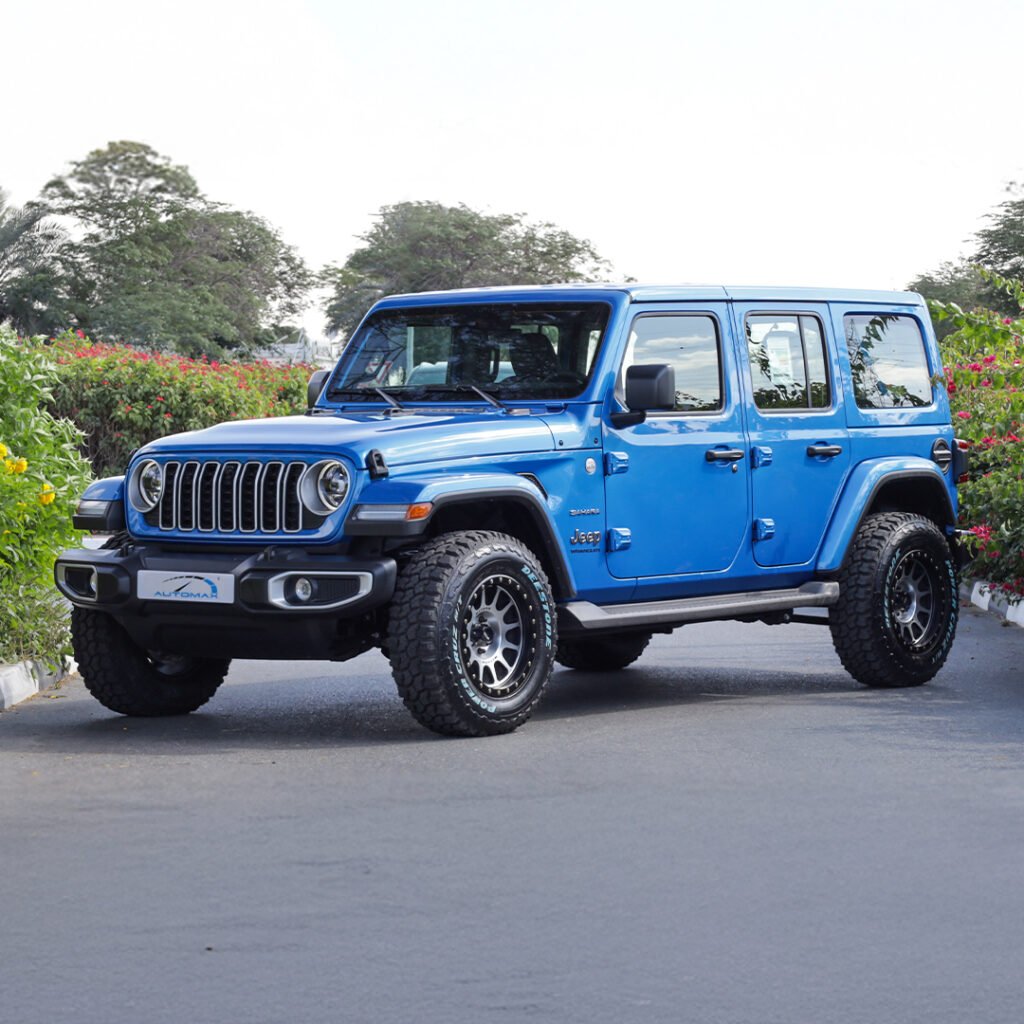 2024 WRANGLER UNLIMITED SAHARA Hydro Blue Black Interior (Winter Package With Method)