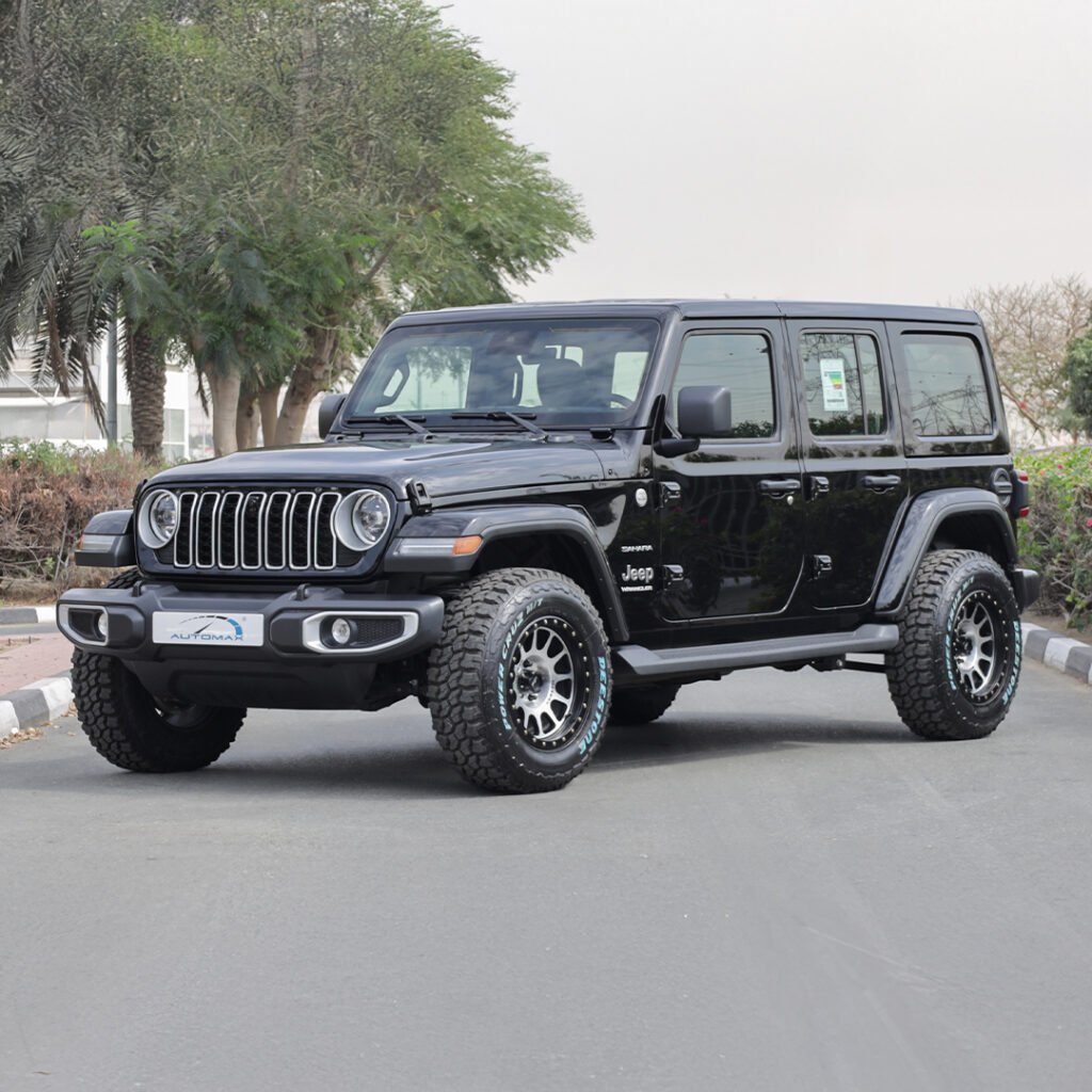 2024 WRANGLER UNLIMITED SAHARA Black Black Interior (Winter Package Method Rims)