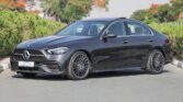 2025 Mercedes Benz C200 AMG Premium Graphite Grey Tan Interior Piano Dashboard
