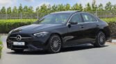 2025 Mercedes Benz C200 AMG Premium Obsidian Black Grey Interior Piano Dashboard