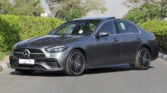 2025 Mercedes Benz C200 AMG Premium Plus Selenite Grey Red Interior Wood Dashboard