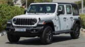 2025 WRANGLER UNLIMITED SPORT S Bright White Black Interior (Black Rims)