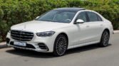 2024 Mercedes Benz S 500 L 4MATIC Opalite White Beige Interior