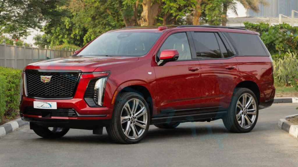 2025 Cadillac Escalade Sport Platinum Radiant Red Black Page1