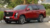 2025 Cadillac Escalade Sport Platinum Radiant Red Black Page1