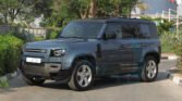 2025 Land Rover Defender 110 X Dynamic SE P400e Plug in Hybrid Tasman Blue Page1